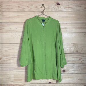 Citron Bright‎ Green Button-Up Shirt size 4x